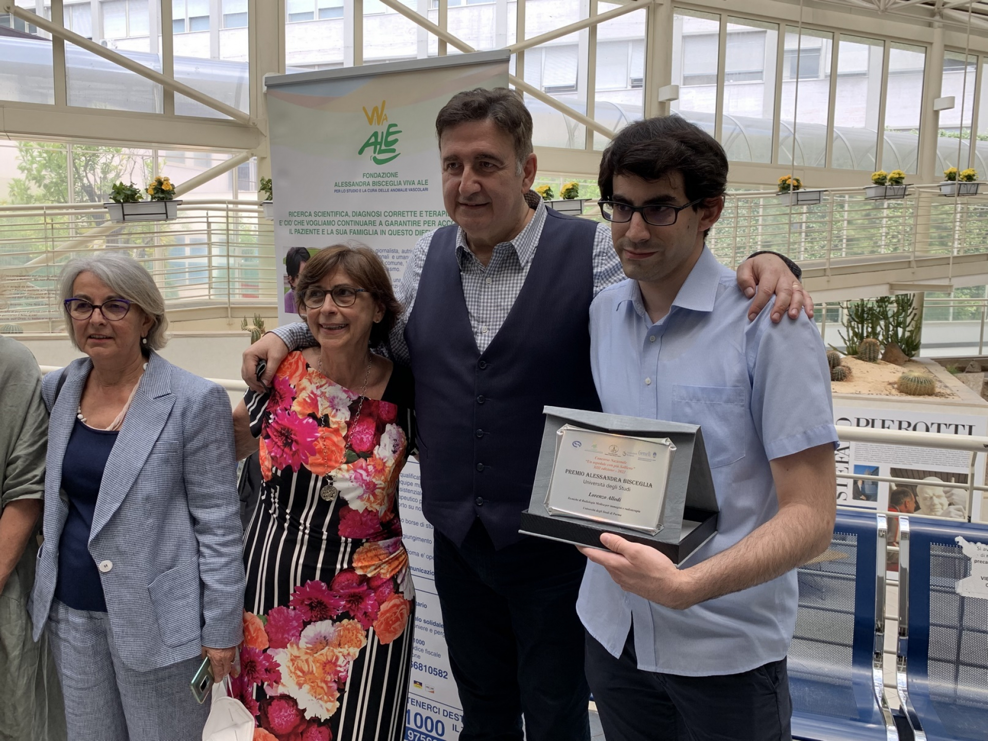Lorenzo Allodi, un volontario CRI Parma tra i vincitori del XIII Concorso Nazionale “Un ospedale con più Sollievo”