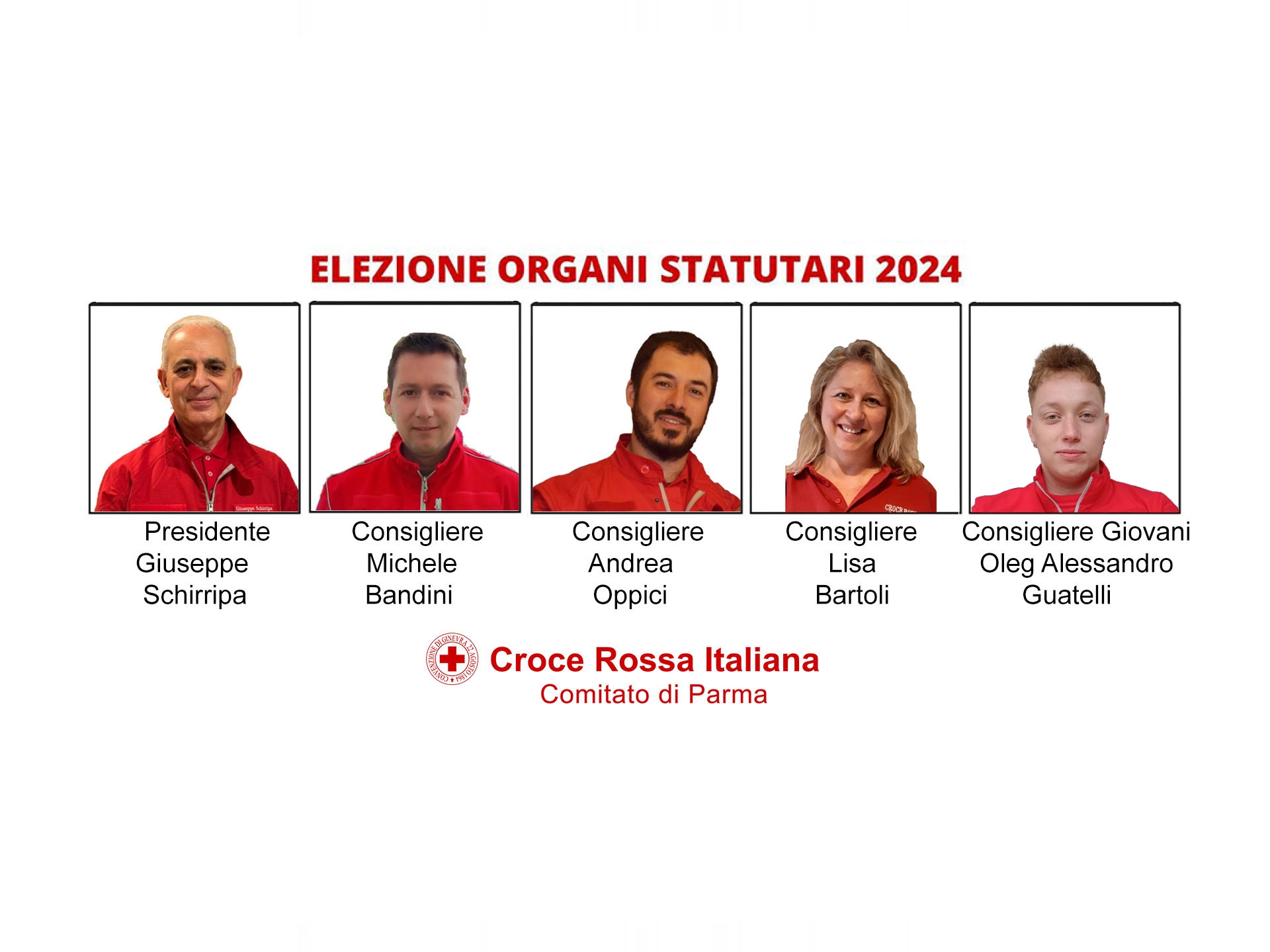 Ufficializzato il nuovo Consiglio Direttivo CRI Parma