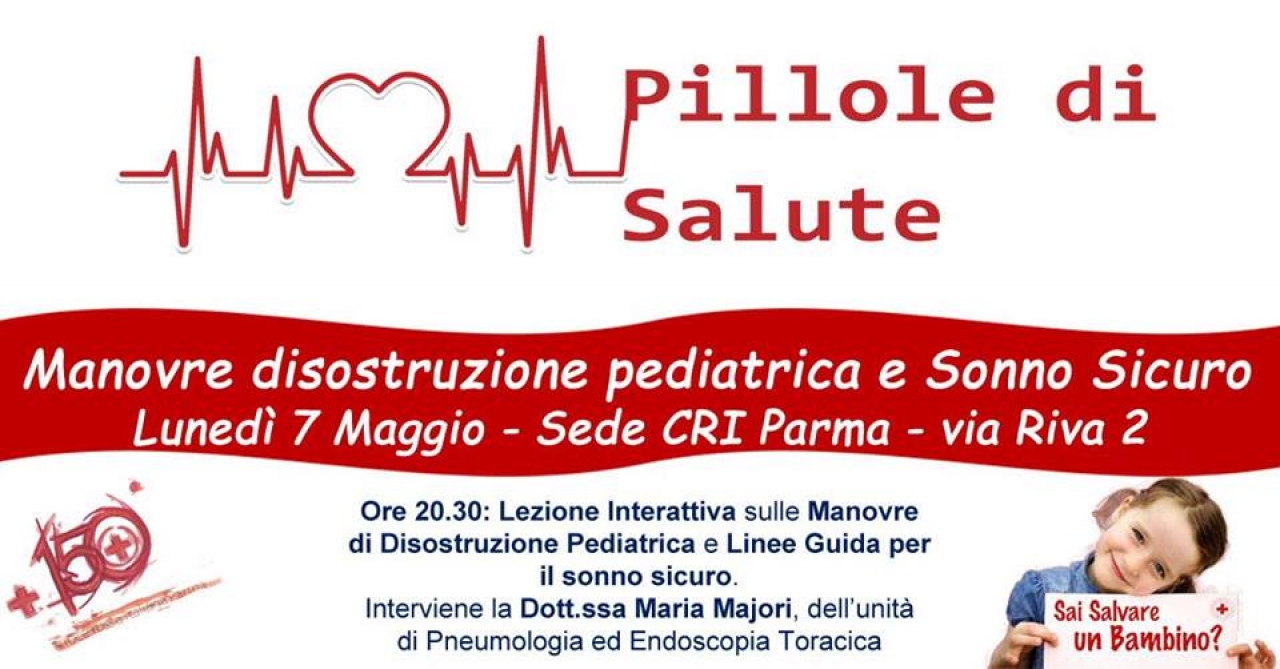 7 Maggio - Lezione sulle Manovre di Disostruzione Pediatrica e Sonno Sicuro