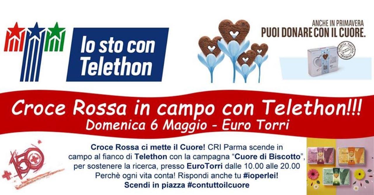 6 Maggio - CRI e Telethon insieme per la ricerca