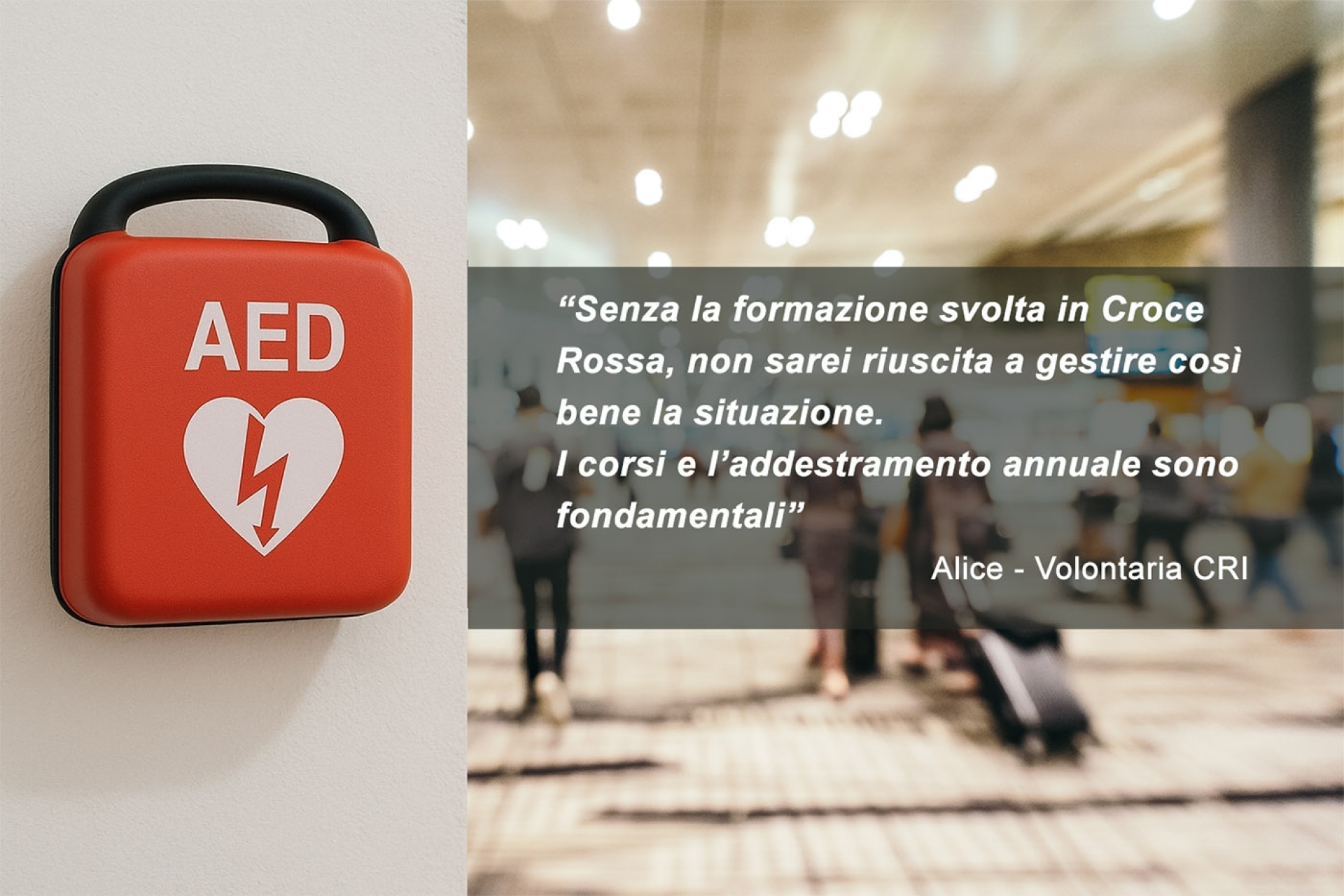 Alice, volontaria CRI Parma, salva una vita a Fiumicino: “Il training è fondamentale”
