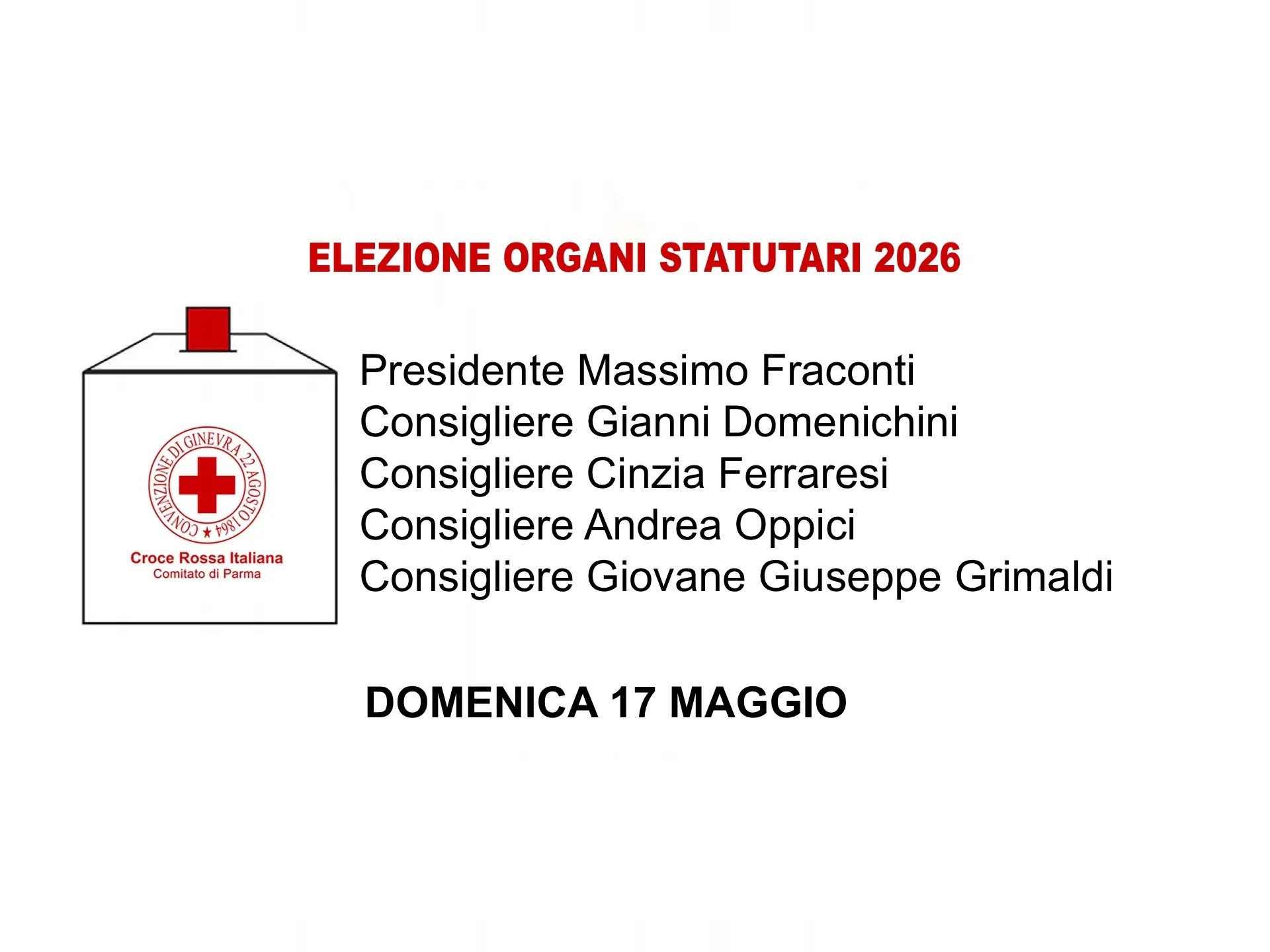 Massimo Fraconti &egrave; il nuovo Presidente CRI Parma