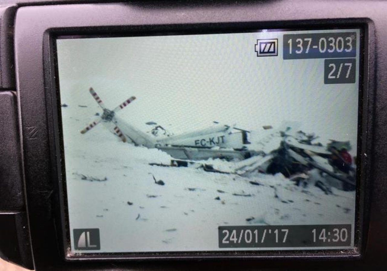 Caduto elicottero 118 tra L&#039;Aquila e Campo Felice